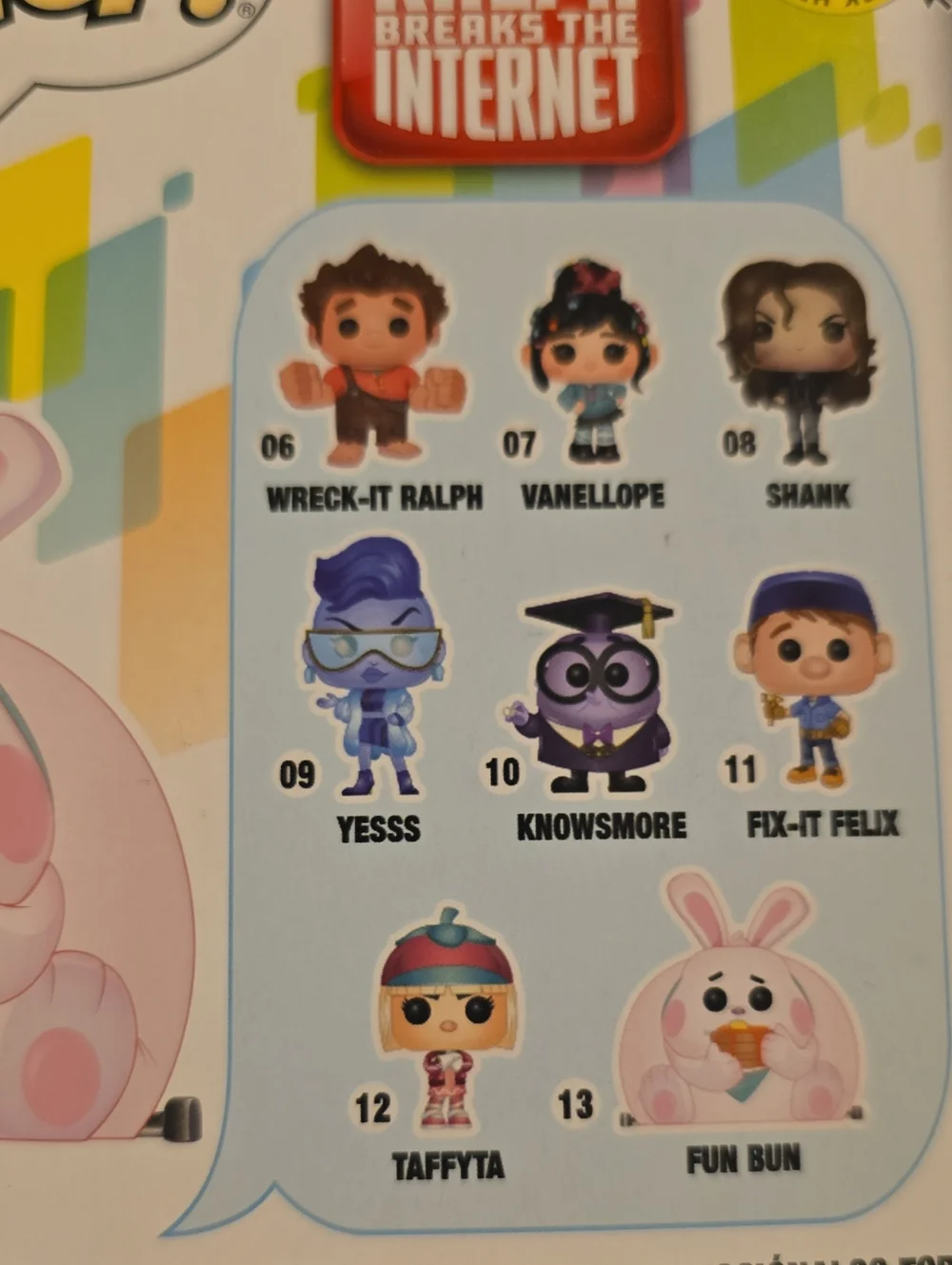 Fun Bun Vinyl Figure - pop Ralph Breaks the Internet - White/Pink